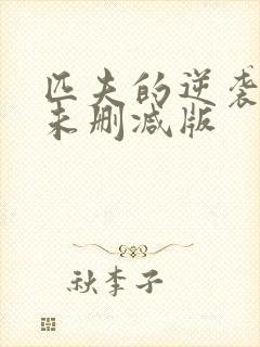 匹夫的逆袭小说未删减版
