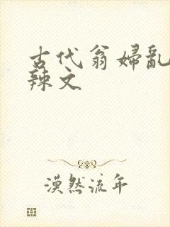 古代翁妇乱高h辣文