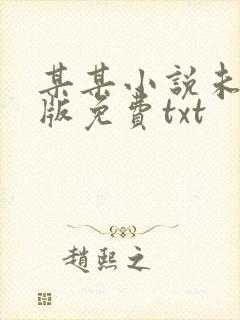 某某小说未删减版免费txt