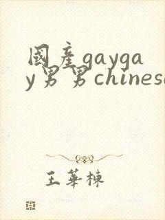 国产gaygay男男chinese