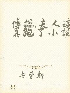 傅总,夫人这次真跑了小说完整