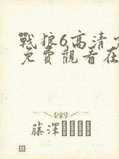 战狼6高清完整免费观看在线观看