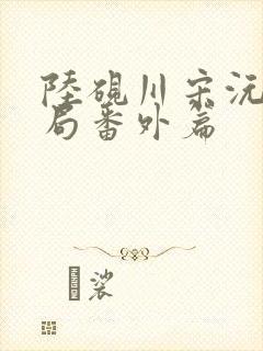 陆砚川宋沅大结局番外篇