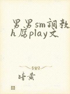 男男sm调教高h腐play文封面