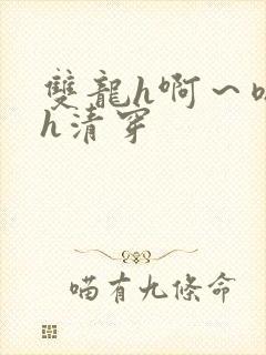 双龙h啊～嗯啊h清穿封面