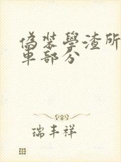 伪装学渣所有开车部分