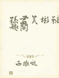 孙君吴彬雅卿笔趣阁封面