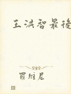 王洪智最后结局