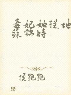 毒妃她从地狱来苏锦时