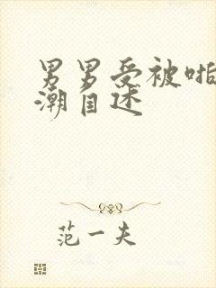 男男受被啪到高潮自述封面