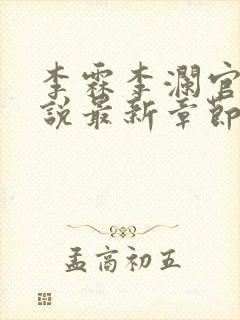 李霖李澜官场小说最新章节
