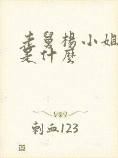 老舅杨小姐结局是什么