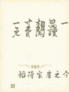 一寸相思一寸灰免费阅读