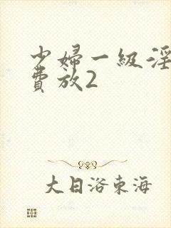 少妇一级淫片免费放2
