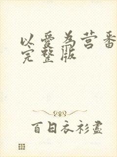 以爱为营番外篇完整版