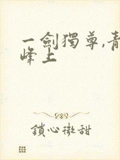 一剑独尊,青鸾峰上封面