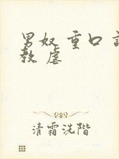 男奴 重口 调教 虐