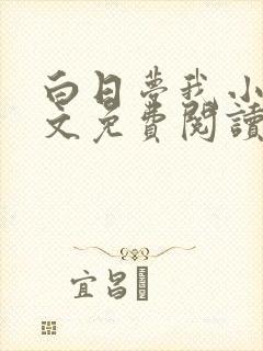 白日梦我小说全文免费阅读笔趣阁