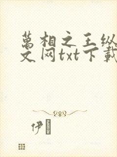 万相之王纵横中文网txt下载