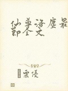 仙尊洛尘最新章节全文封面