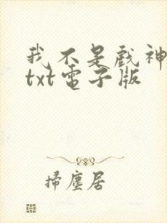 我不是戏神小说txt电子版