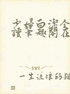 少妇白洁全文阅读笔趣阁在线阅读