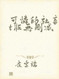 可怜的社畜txt版无删减