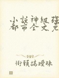 小说神级强者在都市全文免费阅读