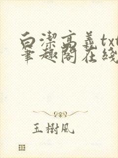 白洁高义txt笔趣阁在线阅读封面