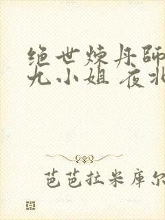 绝世炼丹师纨绔九小姐 夜北