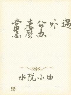 当老公外遇了该怎么办封面