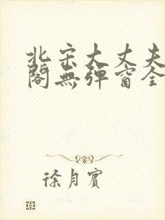 北宋大丈夫笔趣阁无弹窗全文阅读