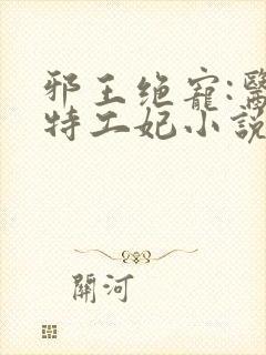 邪王绝宠:医品特工妃小说
