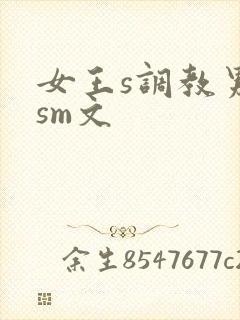 女王s调教男奴sm文