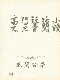 高门玩物小说全文免费阅读笔趣阁