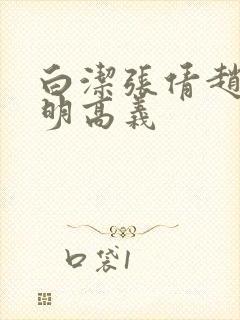 白洁张倩赵敏李明高义