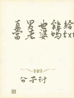 直男也能给别人当老婆吗txt封面