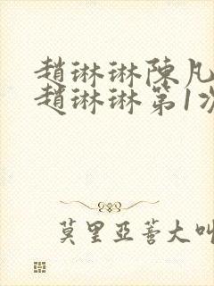 赵琳琳陈凡小说赵琳琳第1次看医生封面