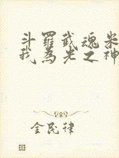 斗罗武魂米瑞斯我为光之神全文免费阅读封面