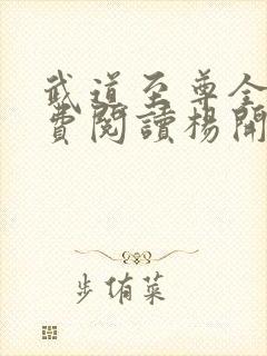 武道至尊全文免费阅读杨开