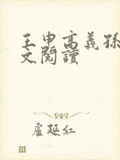 王申高义孙倩全文阅读