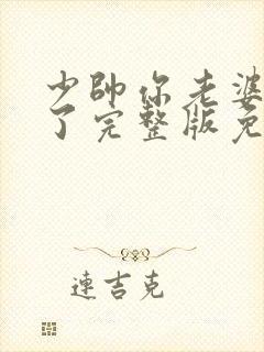 少帅你老婆又跑了完整版免费封面