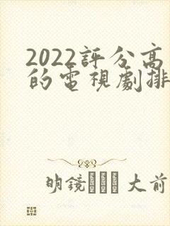 2022评分高的电视剧排行榜前十名封面