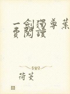 一剑独尊叶玄免费阅读封面