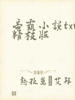 帝霸小说txt精校版