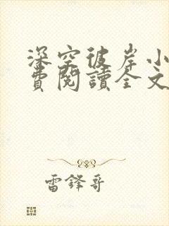 深空彼岸小说免费阅读全文作者封面