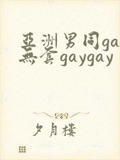 亚洲男同gay无套gaygay
