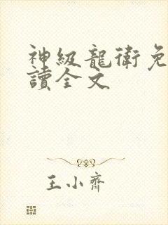 神级龙卫免费阅读全文封面