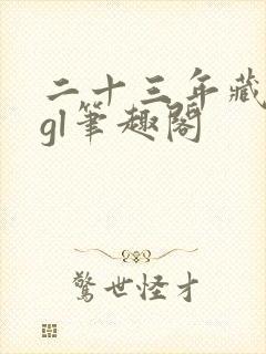 二十三年藏冬青gl笔趣阁封面