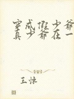 穿成假少爷后和真少爷在一起了封面